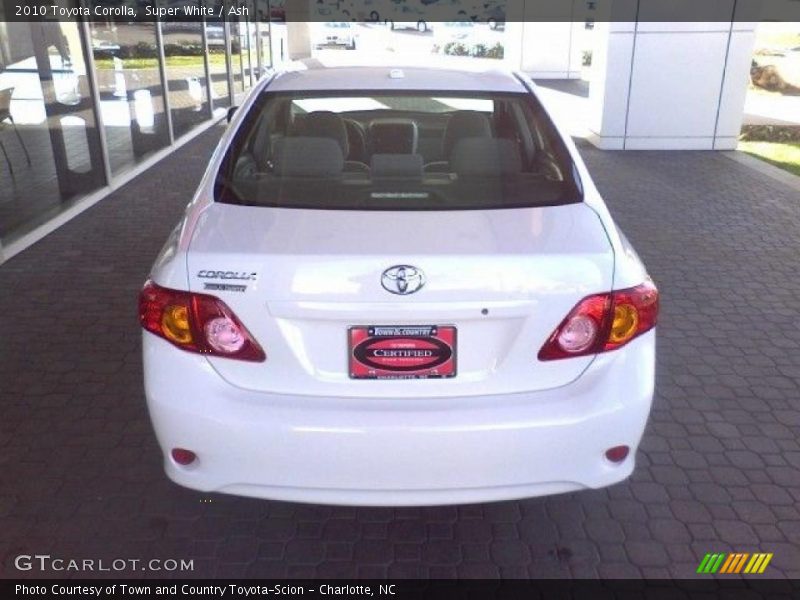 Super White / Ash 2010 Toyota Corolla