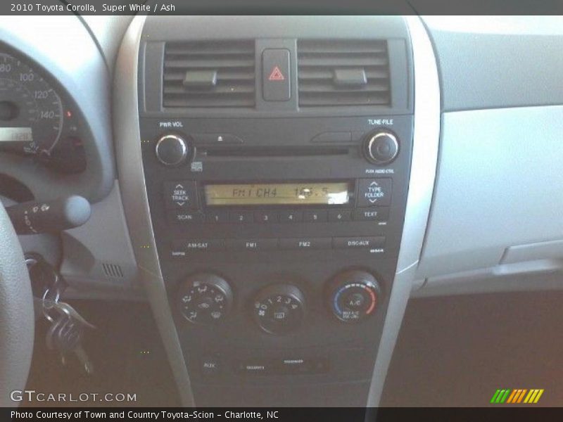 Super White / Ash 2010 Toyota Corolla