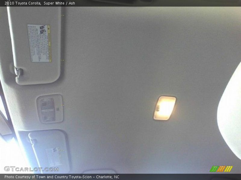 Super White / Ash 2010 Toyota Corolla