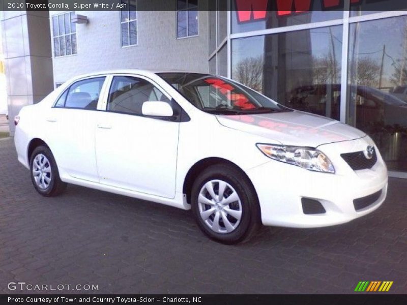 Super White / Ash 2010 Toyota Corolla