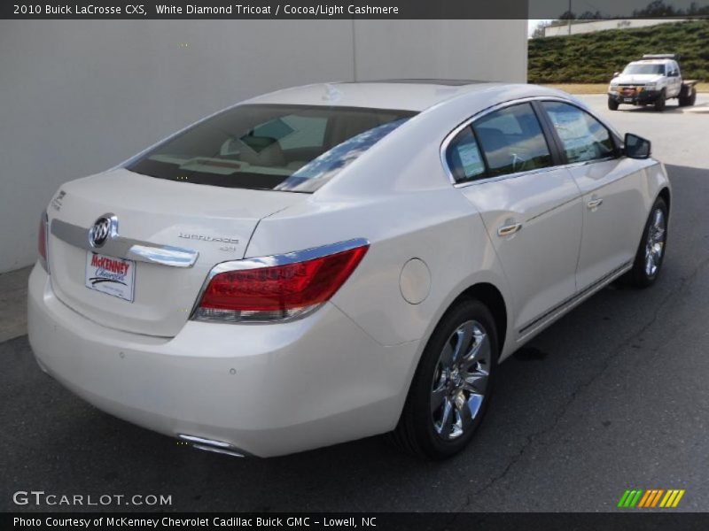 White Diamond Tricoat / Cocoa/Light Cashmere 2010 Buick LaCrosse CXS