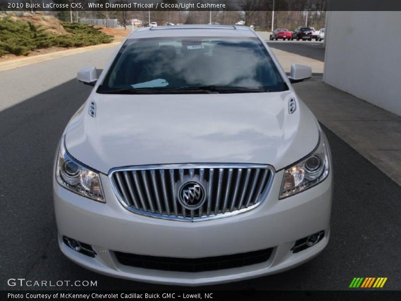 White Diamond Tricoat / Cocoa/Light Cashmere 2010 Buick LaCrosse CXS