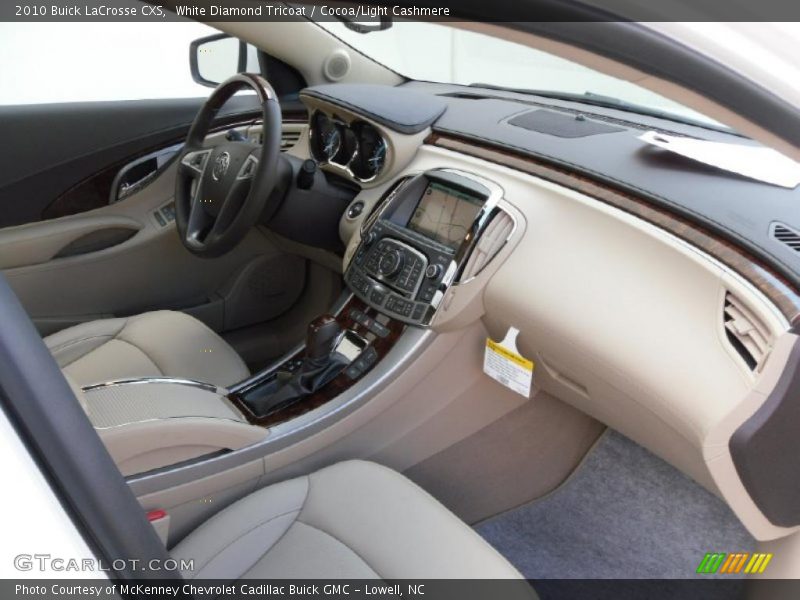 White Diamond Tricoat / Cocoa/Light Cashmere 2010 Buick LaCrosse CXS