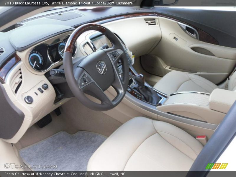 White Diamond Tricoat / Cocoa/Light Cashmere 2010 Buick LaCrosse CXS