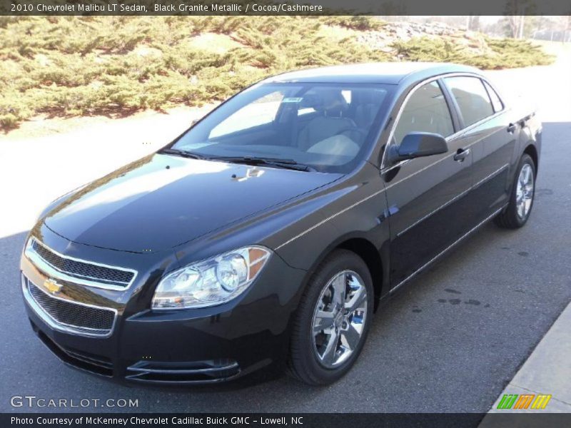 Black Granite Metallic / Cocoa/Cashmere 2010 Chevrolet Malibu LT Sedan