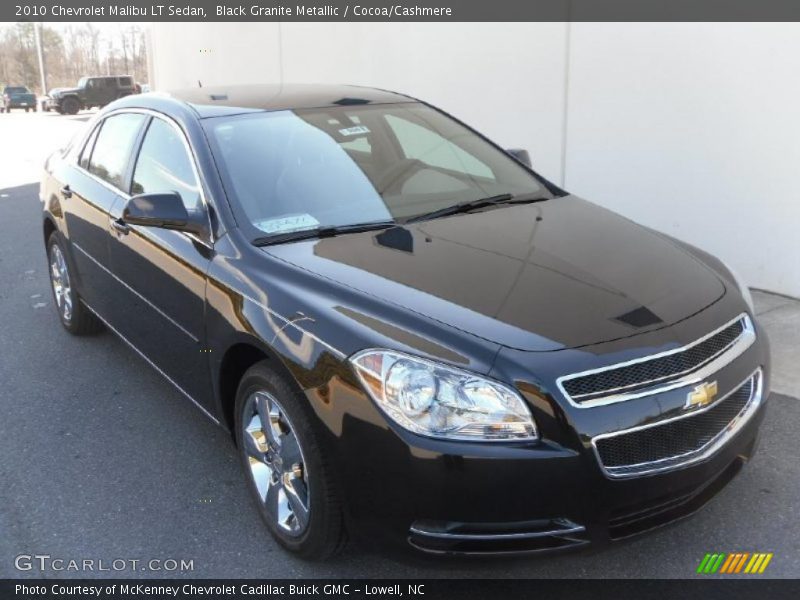 Black Granite Metallic / Cocoa/Cashmere 2010 Chevrolet Malibu LT Sedan