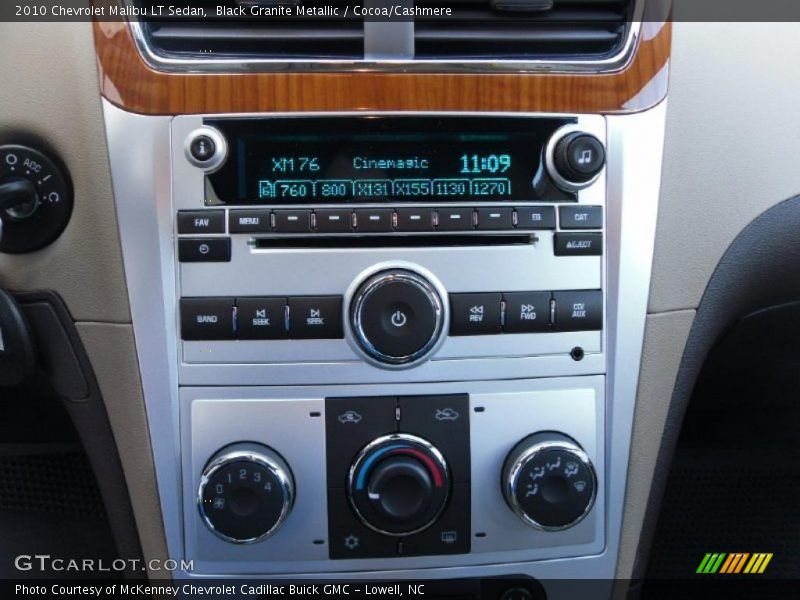 Black Granite Metallic / Cocoa/Cashmere 2010 Chevrolet Malibu LT Sedan