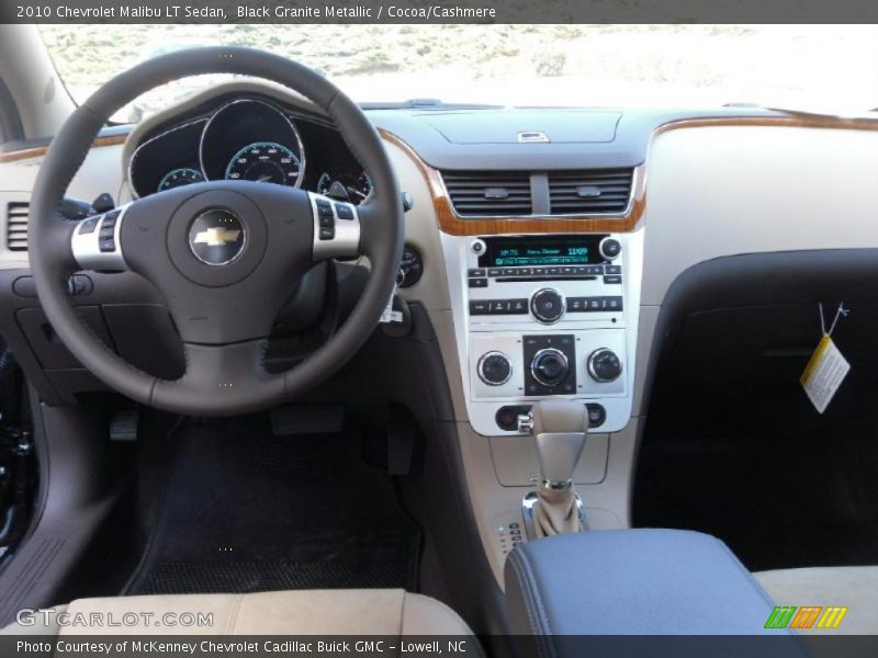 Black Granite Metallic / Cocoa/Cashmere 2010 Chevrolet Malibu LT Sedan
