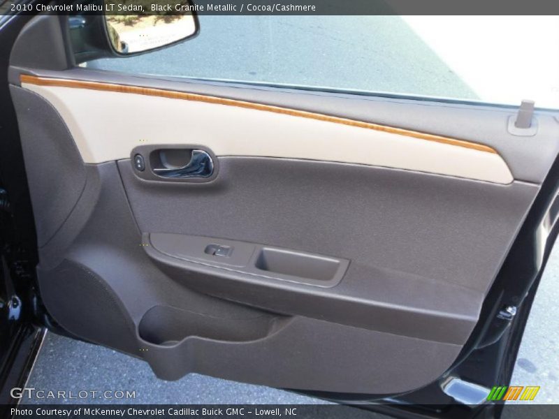 Black Granite Metallic / Cocoa/Cashmere 2010 Chevrolet Malibu LT Sedan
