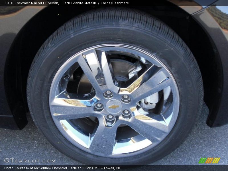 Black Granite Metallic / Cocoa/Cashmere 2010 Chevrolet Malibu LT Sedan