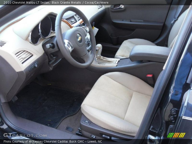 Black Granite Metallic / Cocoa/Cashmere 2010 Chevrolet Malibu LT Sedan