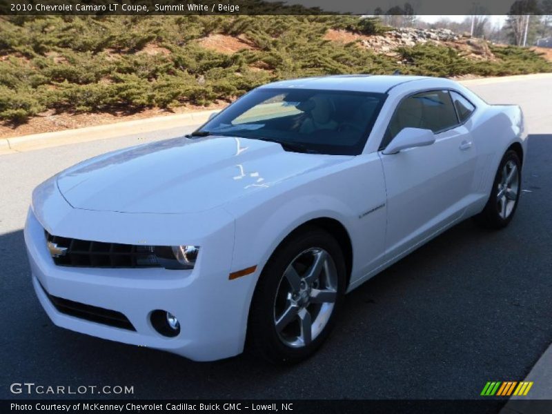 Summit White / Beige 2010 Chevrolet Camaro LT Coupe