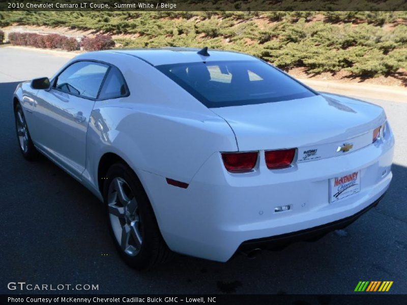 Summit White / Beige 2010 Chevrolet Camaro LT Coupe