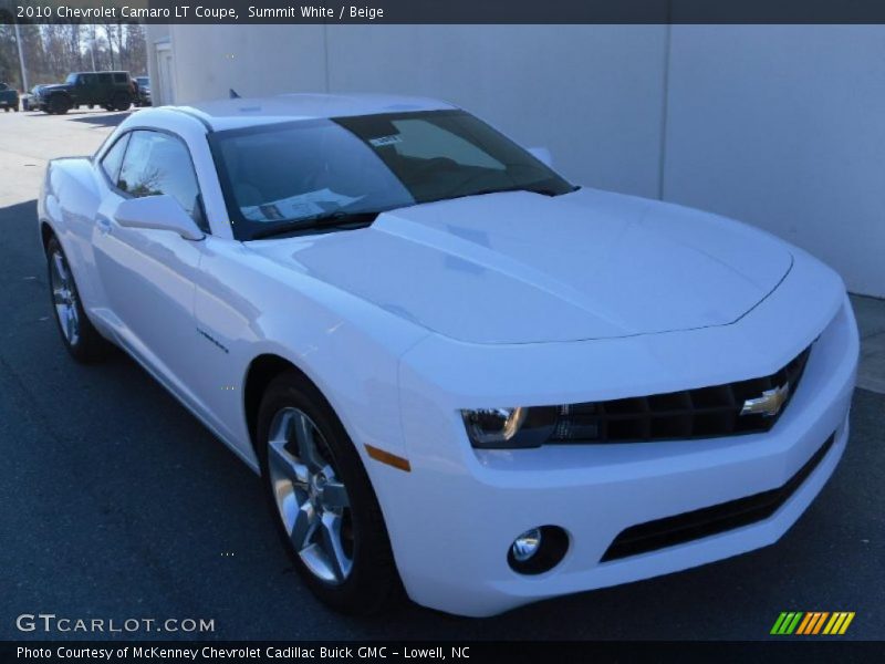 Summit White / Beige 2010 Chevrolet Camaro LT Coupe
