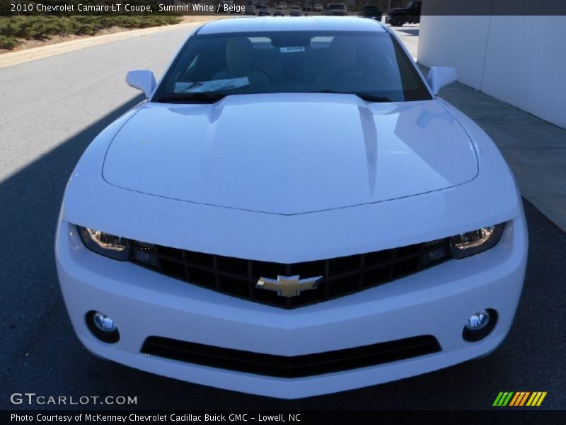 Summit White / Beige 2010 Chevrolet Camaro LT Coupe