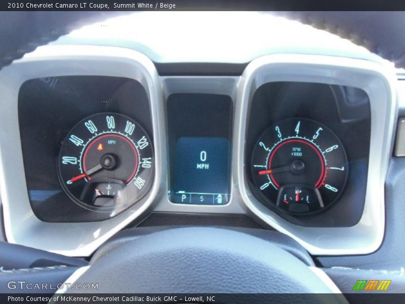 Summit White / Beige 2010 Chevrolet Camaro LT Coupe