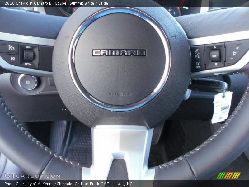 Summit White / Beige 2010 Chevrolet Camaro LT Coupe