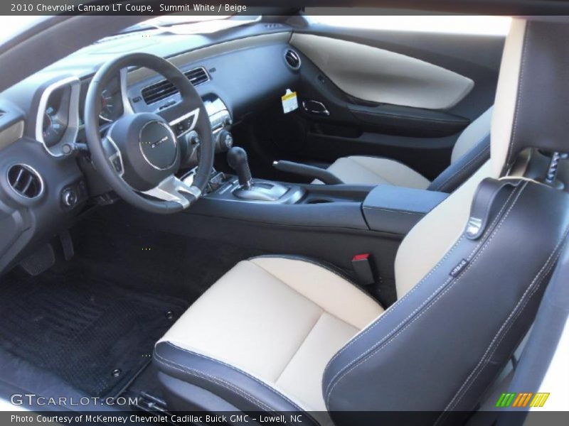 Summit White / Beige 2010 Chevrolet Camaro LT Coupe