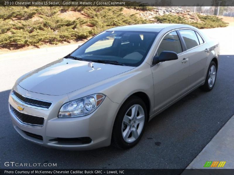Gold Mist Metallic / Cocoa/Cashmere 2010 Chevrolet Malibu LS Sedan