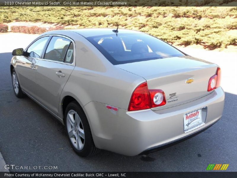 Gold Mist Metallic / Cocoa/Cashmere 2010 Chevrolet Malibu LS Sedan