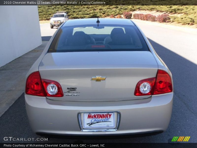 Gold Mist Metallic / Cocoa/Cashmere 2010 Chevrolet Malibu LS Sedan