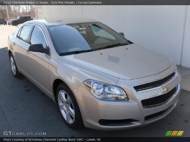 Gold Mist Metallic / Cocoa/Cashmere 2010 Chevrolet Malibu LS Sedan