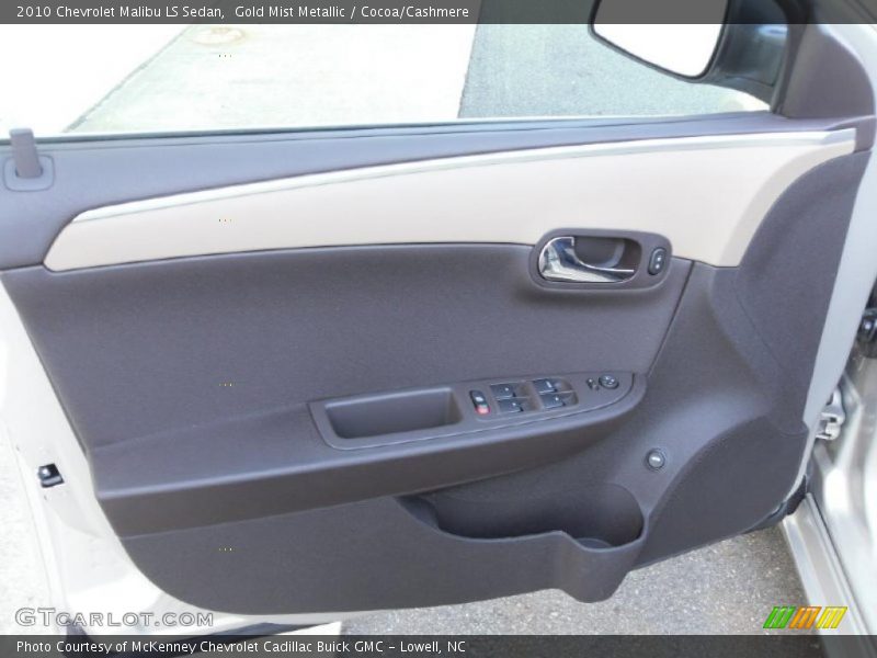 Gold Mist Metallic / Cocoa/Cashmere 2010 Chevrolet Malibu LS Sedan