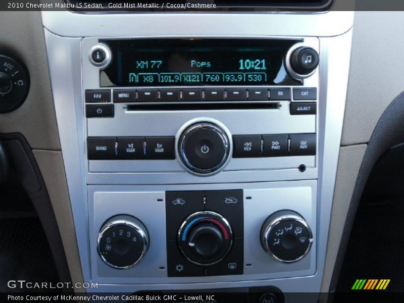 Gold Mist Metallic / Cocoa/Cashmere 2010 Chevrolet Malibu LS Sedan