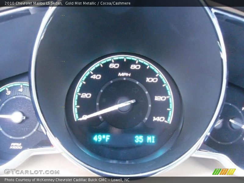 Gold Mist Metallic / Cocoa/Cashmere 2010 Chevrolet Malibu LS Sedan
