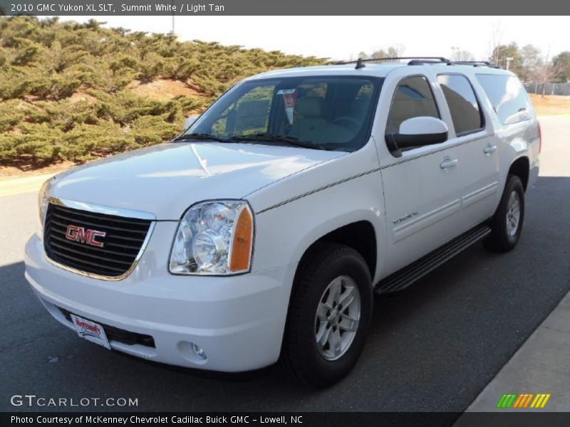 Summit White / Light Tan 2010 GMC Yukon XL SLT