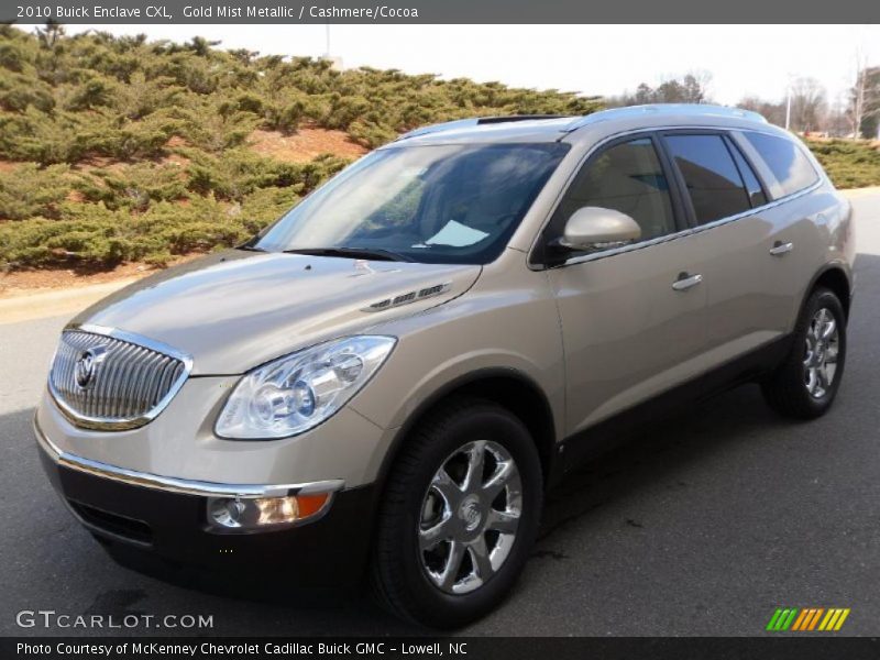 Gold Mist Metallic / Cashmere/Cocoa 2010 Buick Enclave CXL
