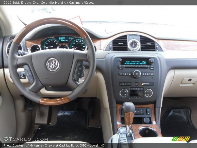 Gold Mist Metallic / Cashmere/Cocoa 2010 Buick Enclave CXL
