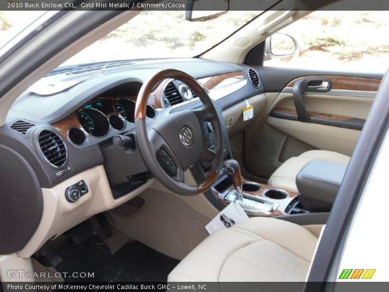 Gold Mist Metallic / Cashmere/Cocoa 2010 Buick Enclave CXL