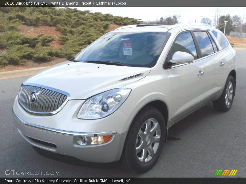 White Diamond Tricoat / Cashmere/Cocoa 2010 Buick Enclave CXL