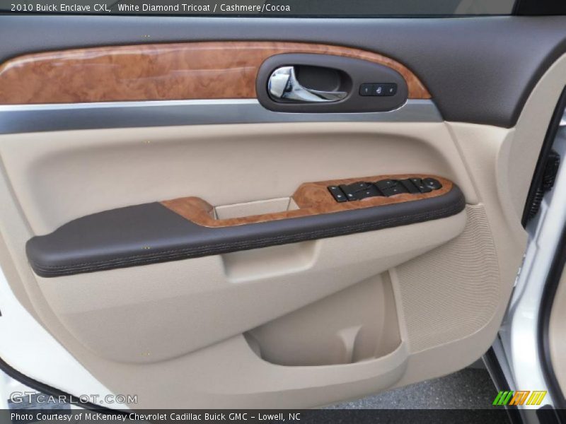 White Diamond Tricoat / Cashmere/Cocoa 2010 Buick Enclave CXL