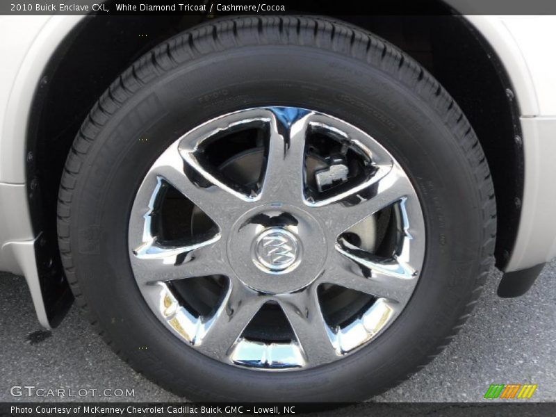 White Diamond Tricoat / Cashmere/Cocoa 2010 Buick Enclave CXL