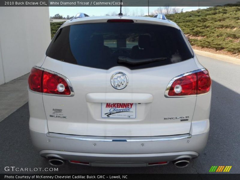 White Diamond Tricoat / Cashmere/Cocoa 2010 Buick Enclave CXL