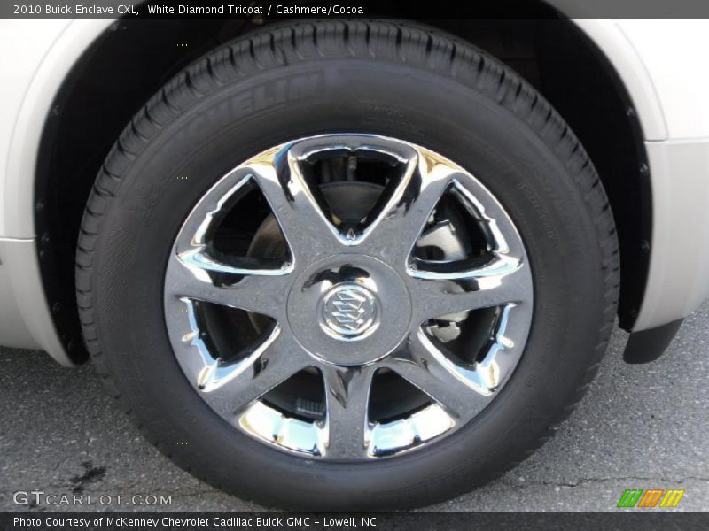 White Diamond Tricoat / Cashmere/Cocoa 2010 Buick Enclave CXL