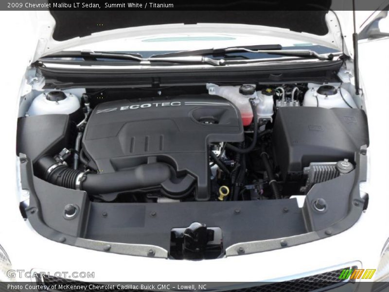 Summit White / Titanium 2009 Chevrolet Malibu LT Sedan