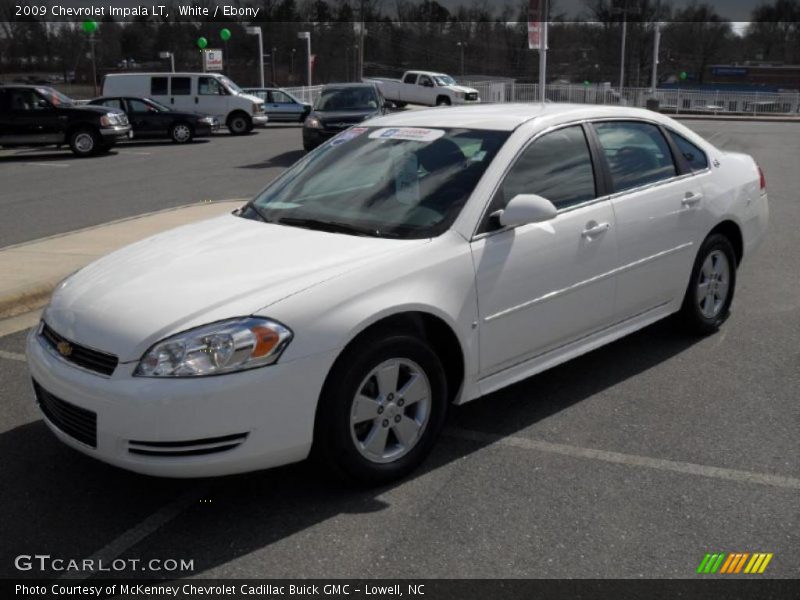 White / Ebony 2009 Chevrolet Impala LT