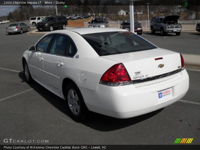 White / Ebony 2009 Chevrolet Impala LT