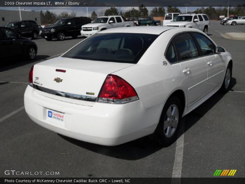 White / Ebony 2009 Chevrolet Impala LT