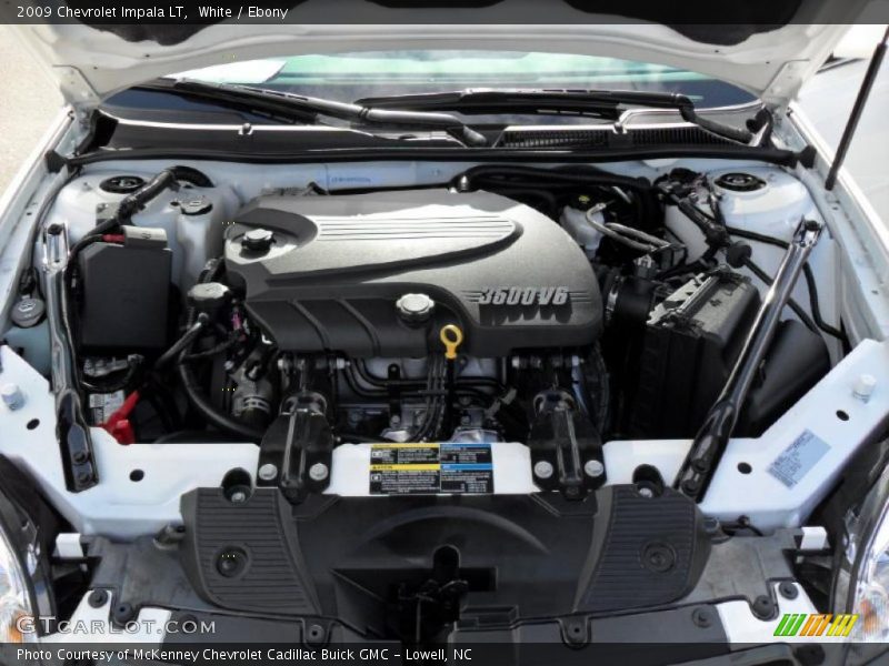 White / Ebony 2009 Chevrolet Impala LT