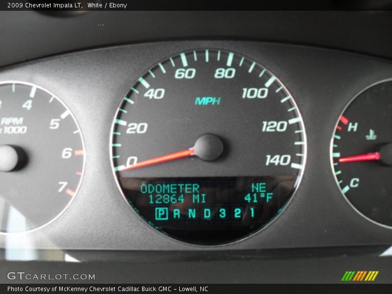 White / Ebony 2009 Chevrolet Impala LT