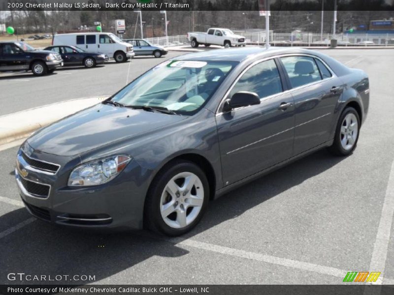 Dark Gray Metallic / Titanium 2009 Chevrolet Malibu LS Sedan
