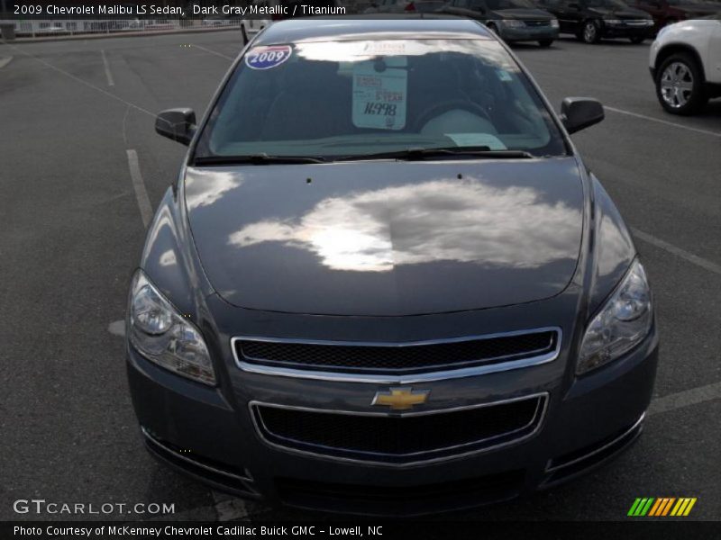 Dark Gray Metallic / Titanium 2009 Chevrolet Malibu LS Sedan