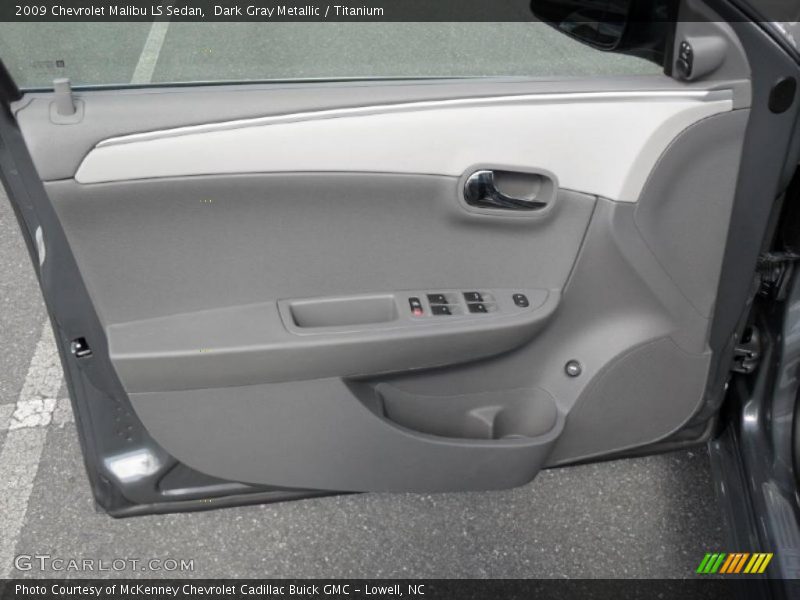 Dark Gray Metallic / Titanium 2009 Chevrolet Malibu LS Sedan