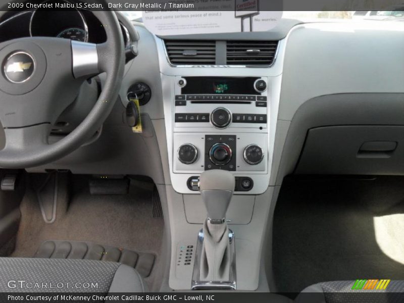 Dark Gray Metallic / Titanium 2009 Chevrolet Malibu LS Sedan