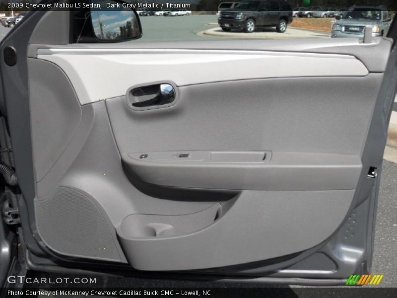Dark Gray Metallic / Titanium 2009 Chevrolet Malibu LS Sedan