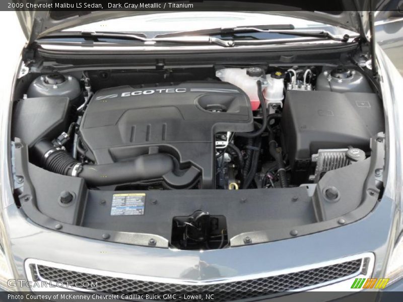Dark Gray Metallic / Titanium 2009 Chevrolet Malibu LS Sedan
